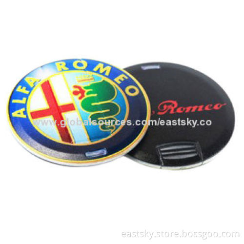 Round Colorful business card shaped USB drive, USB 2.0 host interface, deft configuration,shockproof